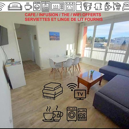 T3 57M2 Avec Balcon Proche Gare Sncf, Wifi Et Cafe Et The Offerts Apartman Orléans Kültér fotó